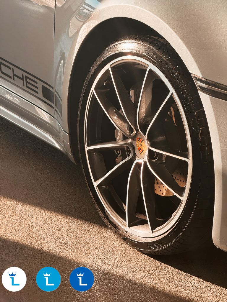 Porsche polished wheel at LUX Detail
